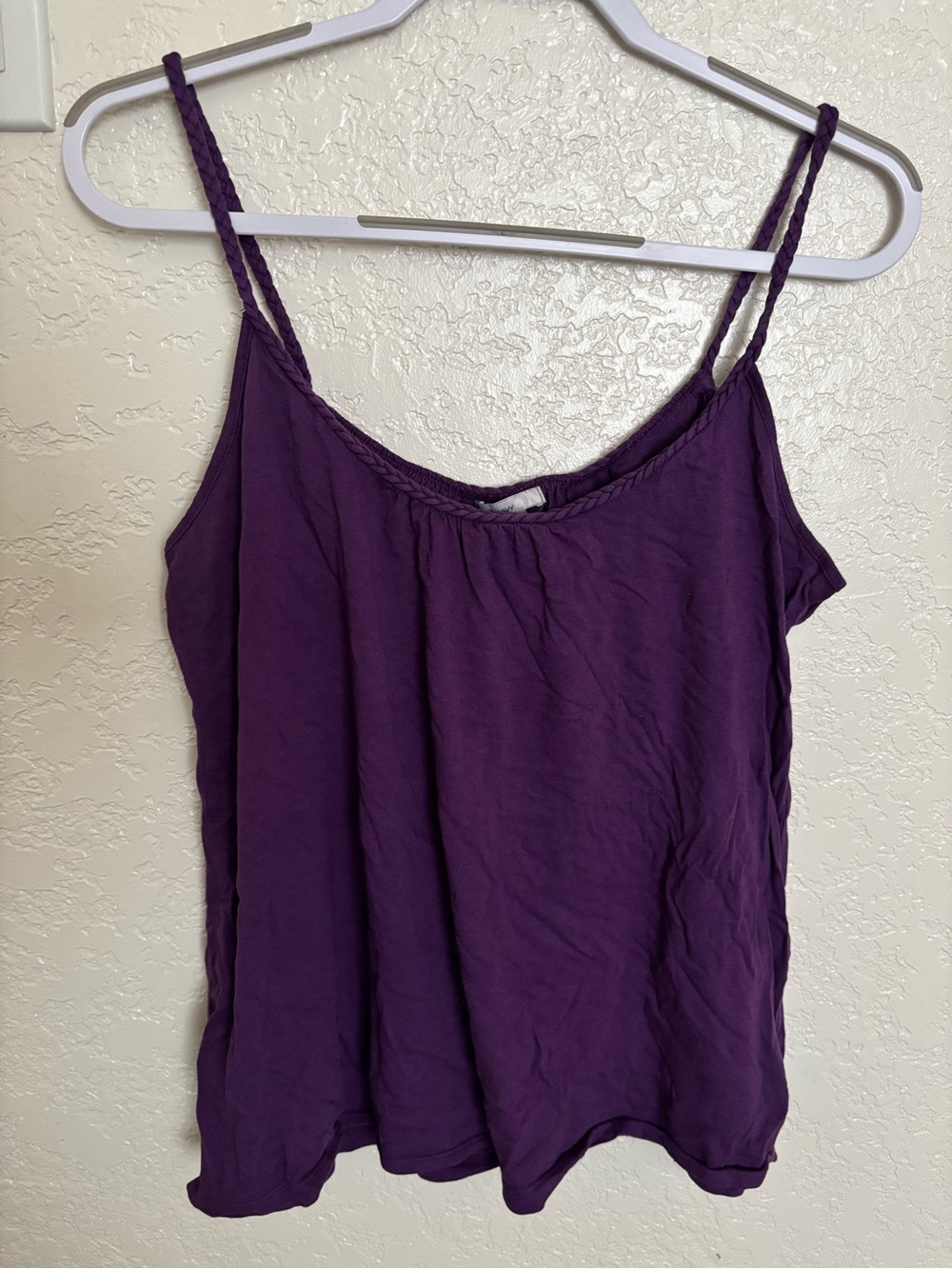 Old Navy Deep Purple Braided-Strap Camisole
